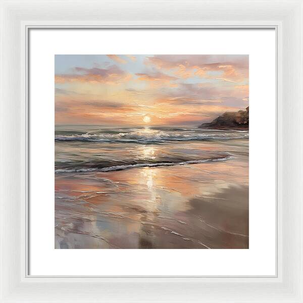Fading Light, Rising Tide - Framed Print