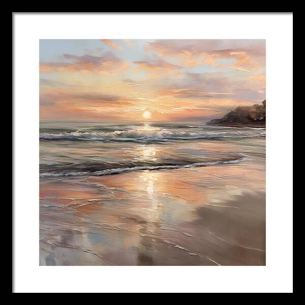 Fading Light, Rising Tide - Framed Print