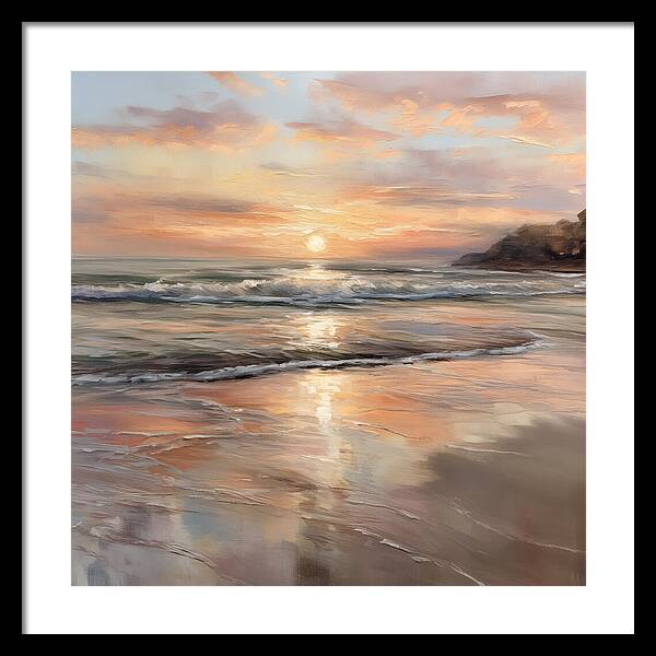 Fading Light, Rising Tide - Framed Print