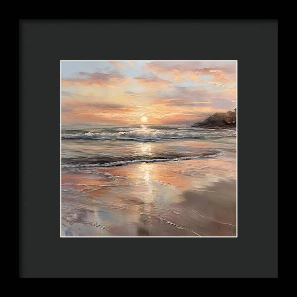 Fading Light, Rising Tide - Framed Print