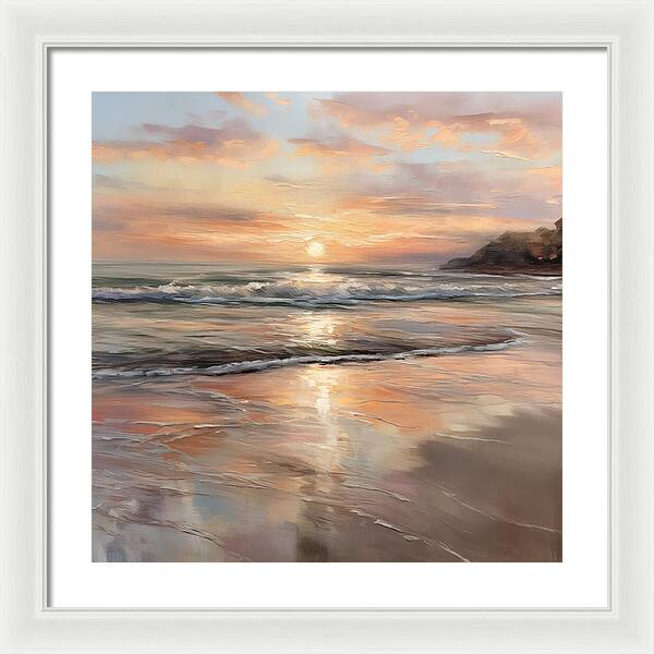 Fading Light, Rising Tide - Framed Print