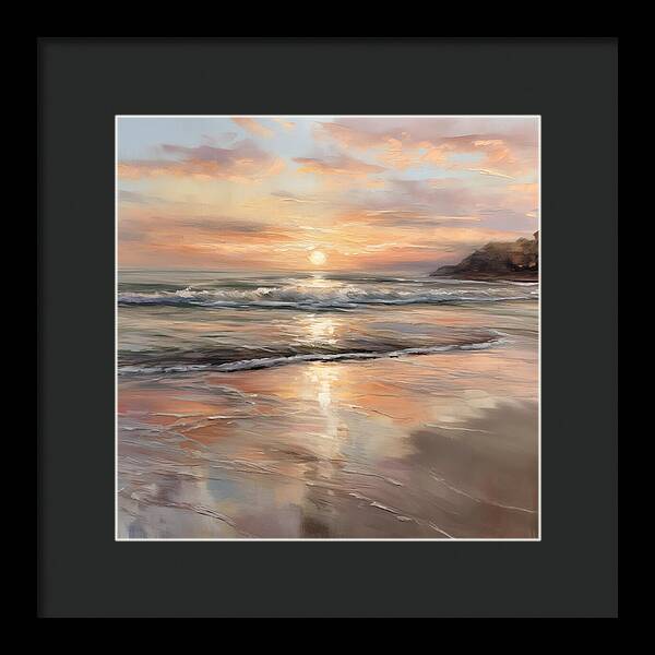 Fading Light, Rising Tide - Framed Print
