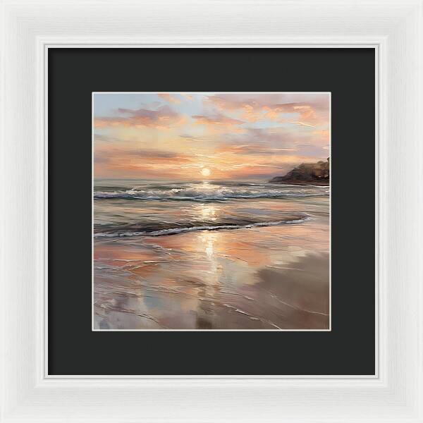 Fading Light, Rising Tide - Framed Print
