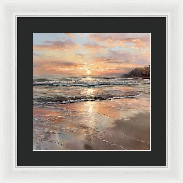 Fading Light, Rising Tide - Framed Print