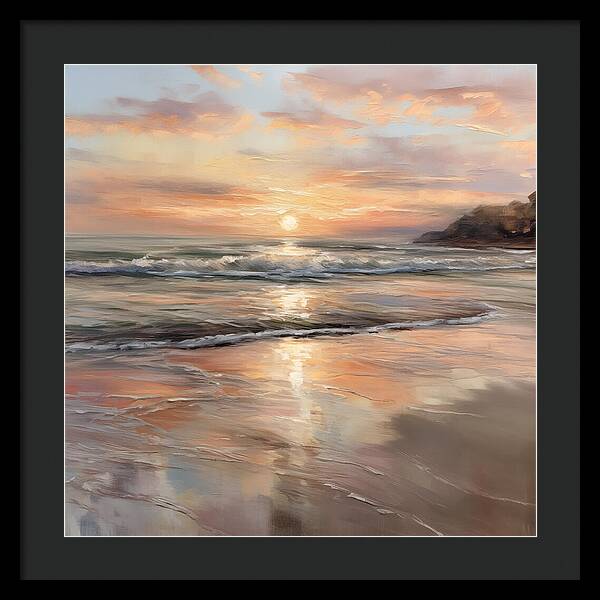 Fading Light, Rising Tide - Framed Print