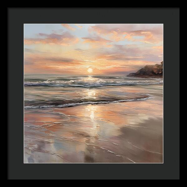 Fading Light, Rising Tide - Framed Print