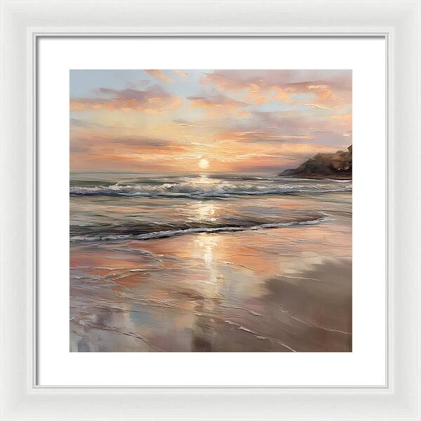 Fading Light, Rising Tide - Framed Print