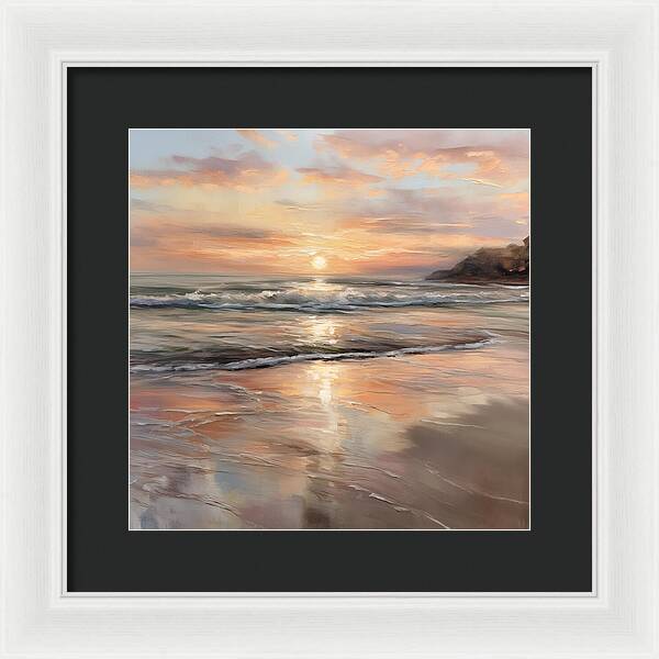 Fading Light, Rising Tide - Framed Print