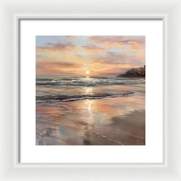 Fading Light, Rising Tide - Framed Print