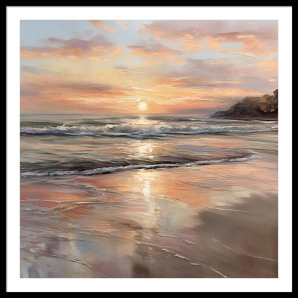 Fading Light, Rising Tide - Framed Print