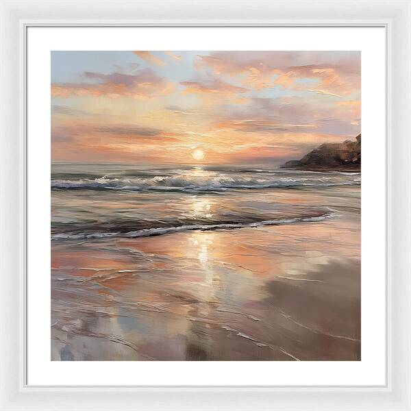 Fading Light, Rising Tide - Framed Print