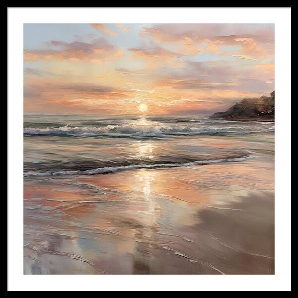 Fading Light, Rising Tide - Framed Print