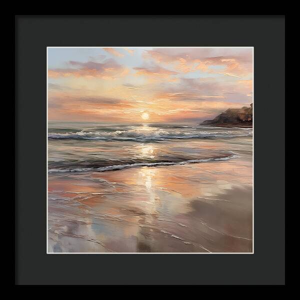 Fading Light, Rising Tide - Framed Print