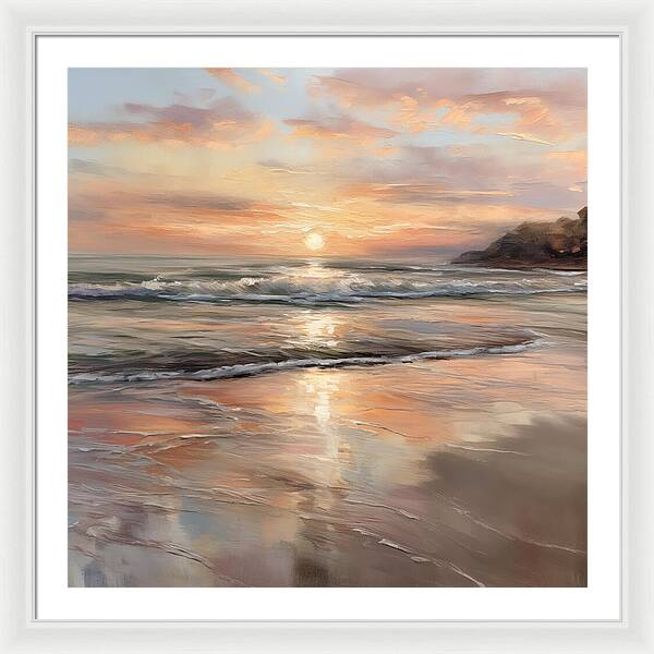 Fading Light, Rising Tide - Framed Print