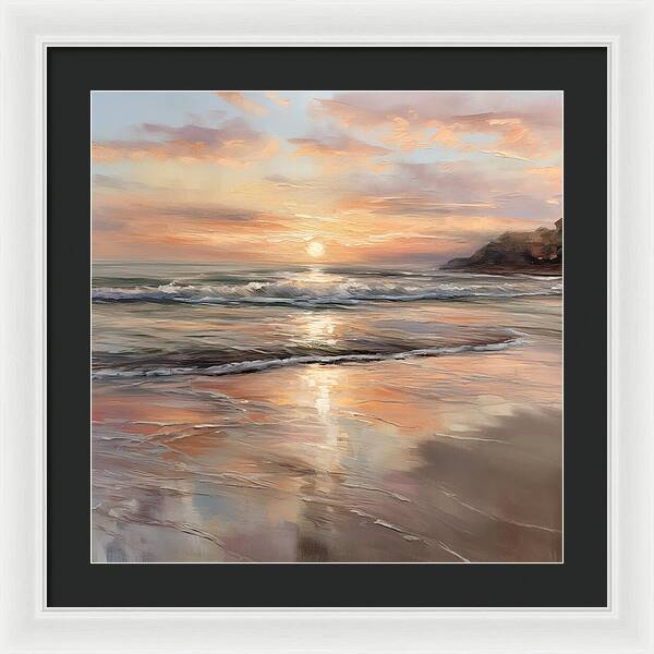 Fading Light, Rising Tide - Framed Print