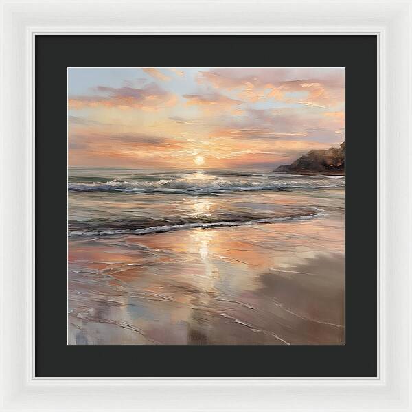 Fading Light, Rising Tide - Framed Print