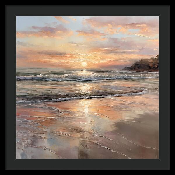 Fading Light, Rising Tide - Framed Print