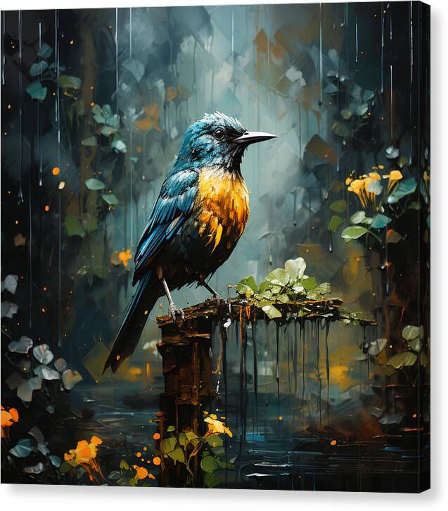 Feathered Elegance - Canvas Print