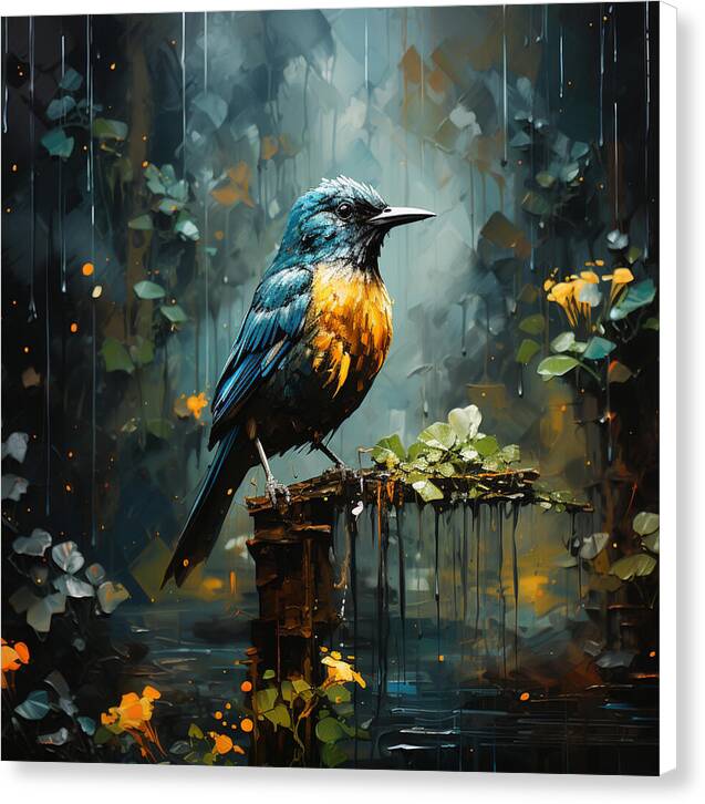 Feathered Elegance - Canvas Print