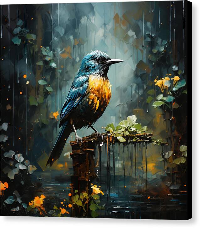 Feathered Elegance - Canvas Print