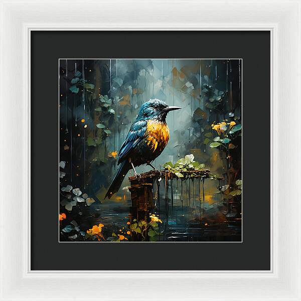 Feathered Elegance - Framed Print