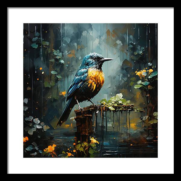 Feathered Elegance - Framed Print