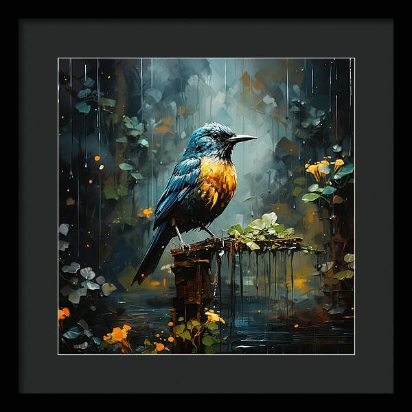 Feathered Elegance - Framed Print