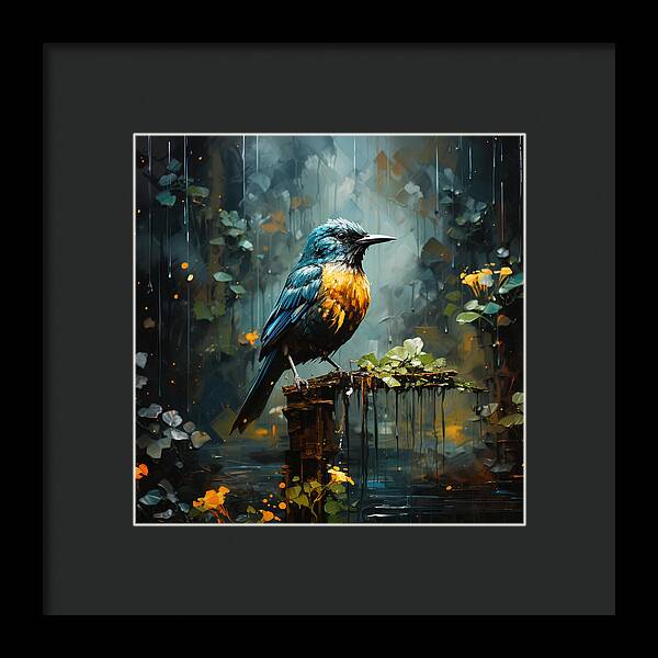 Feathered Elegance - Framed Print