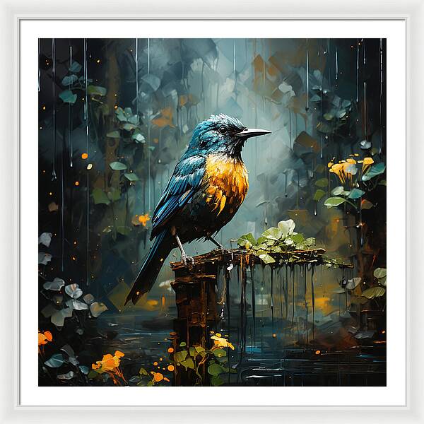Feathered Elegance - Framed Print