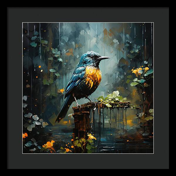 Feathered Elegance - Framed Print