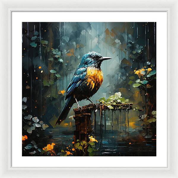 Feathered Elegance - Framed Print