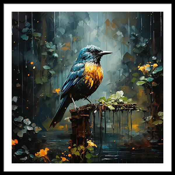 Feathered Elegance - Framed Print
