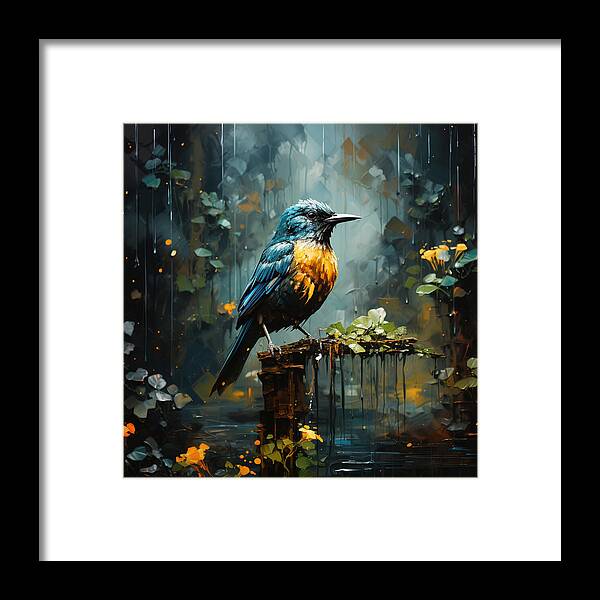 Feathered Elegance - Framed Print