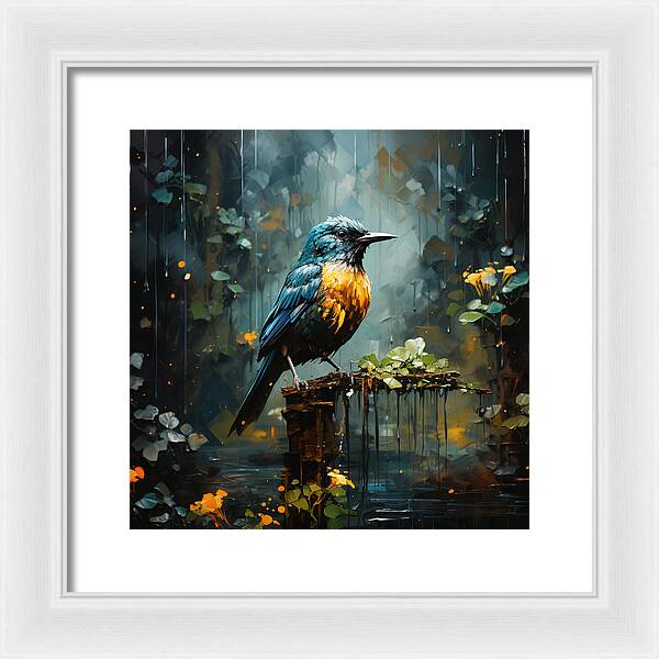 Feathered Elegance - Framed Print