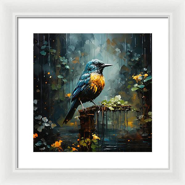 Feathered Elegance - Framed Print