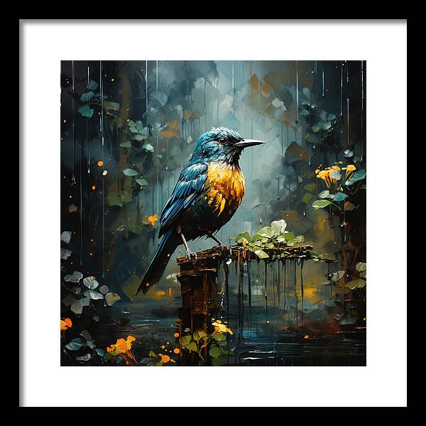 Feathered Elegance - Framed Print