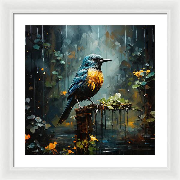 Feathered Elegance - Framed Print