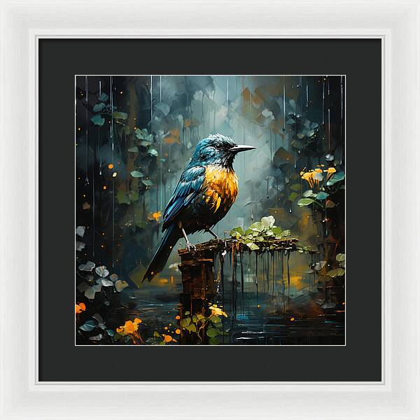 Feathered Elegance - Framed Print