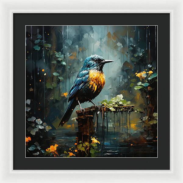 Feathered Elegance - Framed Print
