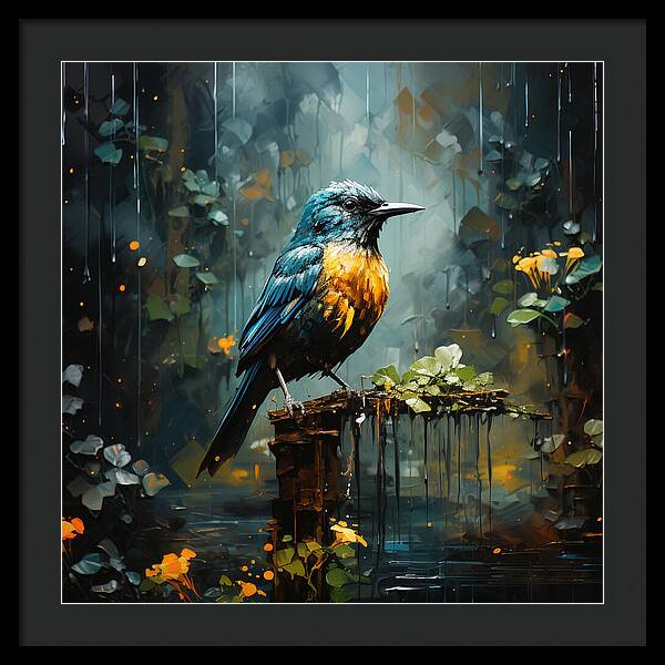 Feathered Elegance - Framed Print