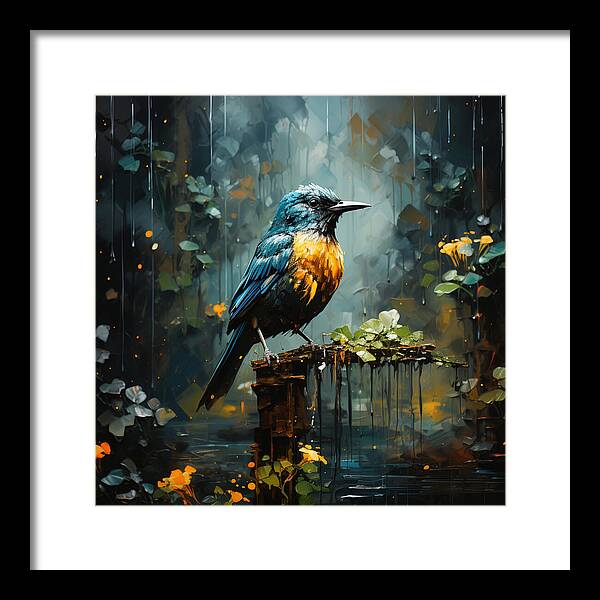 Feathered Elegance - Framed Print