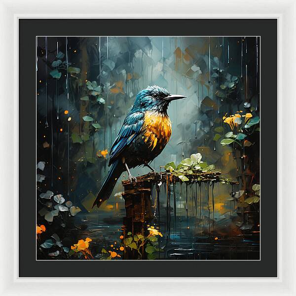 Feathered Elegance - Framed Print