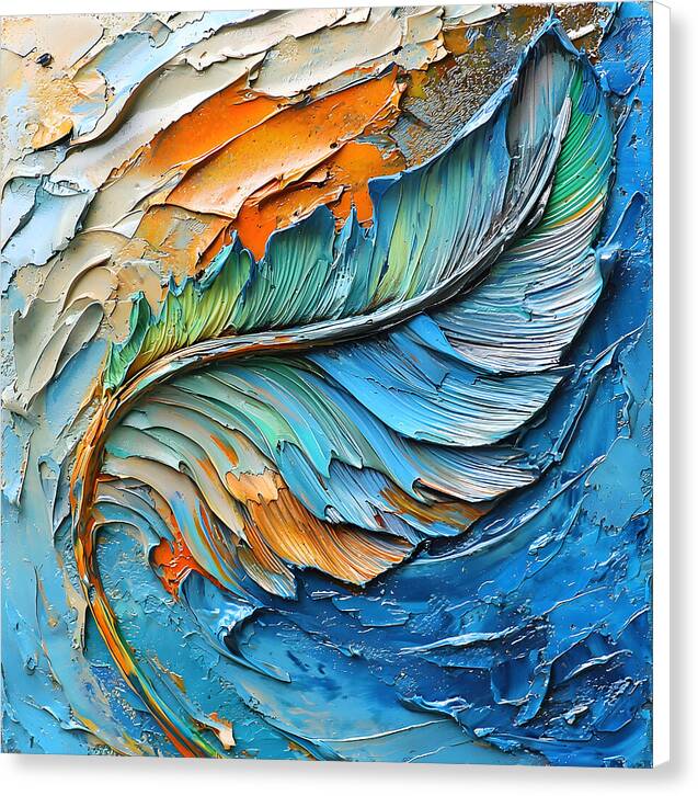Feathered Elements - Canvas Print