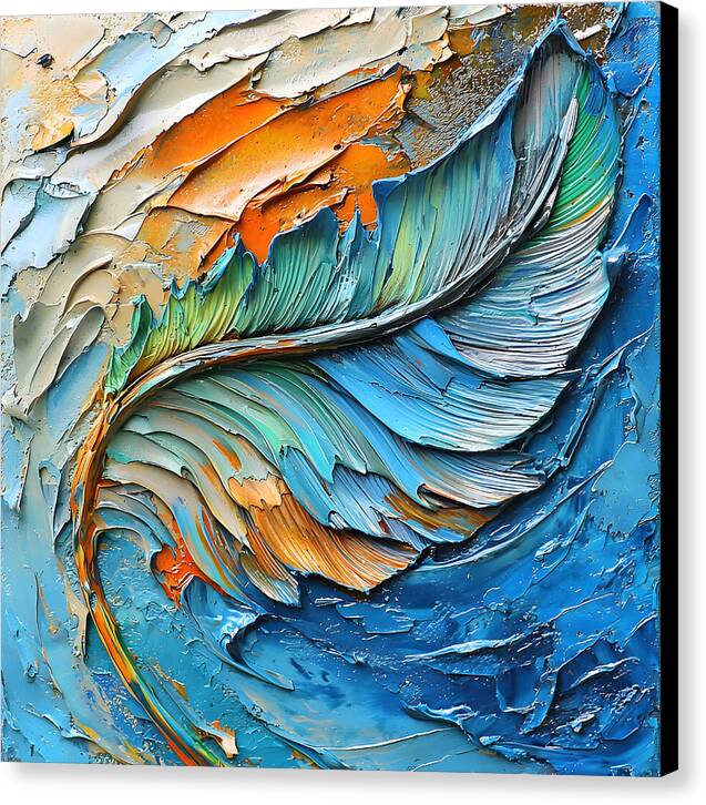 Feathered Elements - Canvas Print