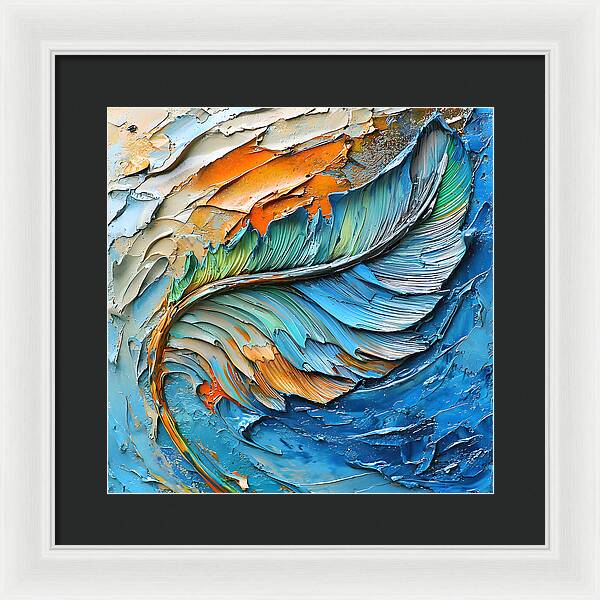 Feathered Elements - Framed Print