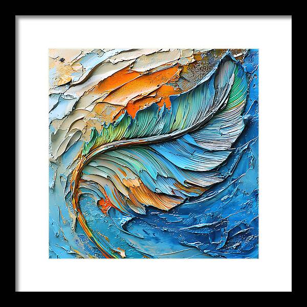 Feathered Elements - Framed Print