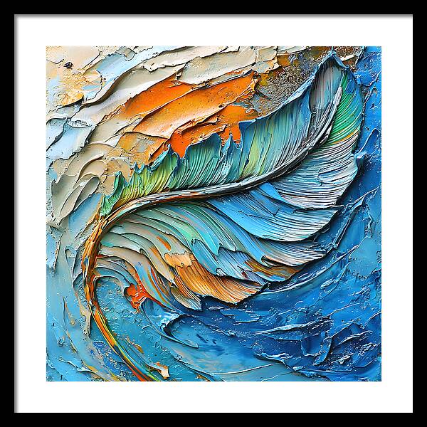 Feathered Elements - Framed Print