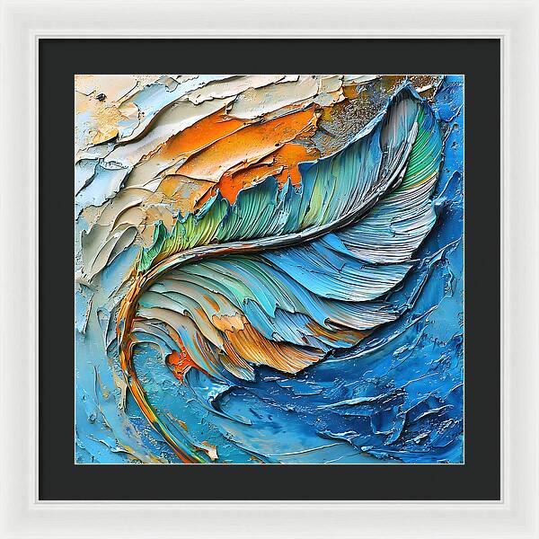 Feathered Elements - Framed Print