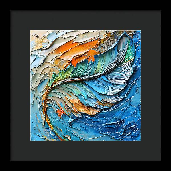 Feathered Elements - Framed Print