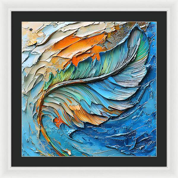 Feathered Elements - Framed Print
